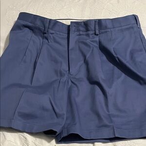 Land’s End men’s cotton shorts size 37 inch waist dark blue perfect condition